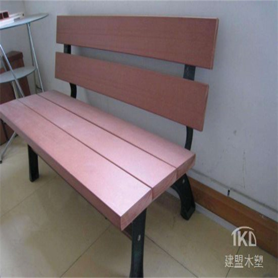 石家庄塑木公园椅加工